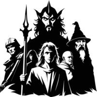 The Shadowed Empire of the Dark Lord vector