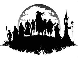 Journey of the Shadowed Fellowship vector