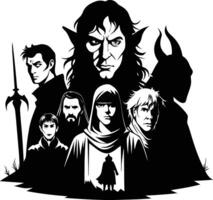 Court of Shadows and Darkness vector