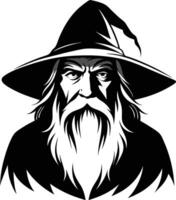 The Timeless Wizard of the Arcane vector