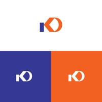 Modern logo design featuring intertwined letters KD. Ideal for branding and corporate identity. vector