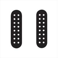 Band aid graphics Injury bandage silhouette on white background vector