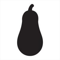 Eggplant icon silhouette on white background vector