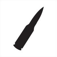 Bullet silhouette on white background vector