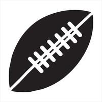 American Football black silhouette on white background vector