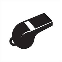whistle silhouette on white background images vector