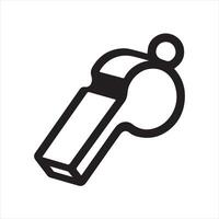 single one line whistle silhouette on white background images vector