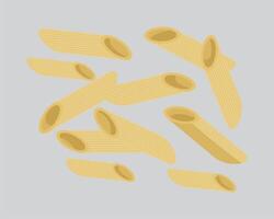 pasta pasta on a gray background vector