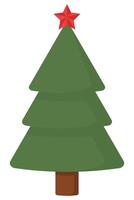 Christmas tree icon isolated on white background. vector