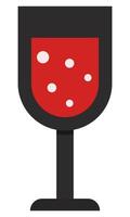 Wine flat icon isolated on white background. vector