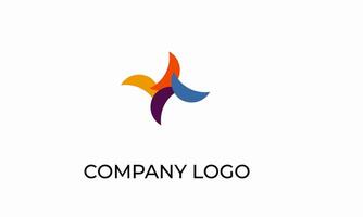 Abstract colorful star Elegant and creative Logo for your Business vector