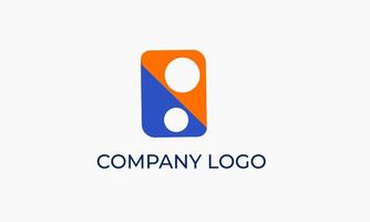 Red and blue card Elegant and creative Logo for your Business vector