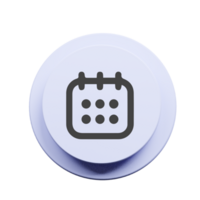 A calendar icon on a button png