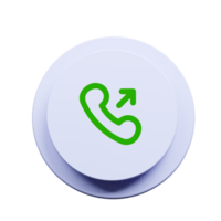 A phone icon with a green arrow pointing to it png