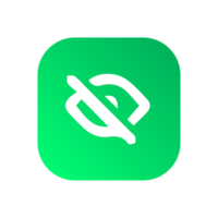privacy icon on green shape png