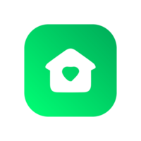 on green shape png