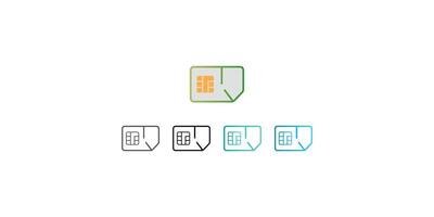 Sim Card Icon Minimalist and Versatile Design vector