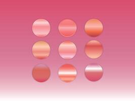 Palette of Rose Color, Gradiant Rose Color Set vector
