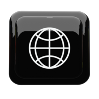 Globe Web icon outline web browser sign png