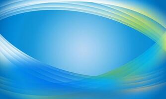 color light smooth lines wave curves with soft gradient abstract blue background. abstract blank space blue background. vector