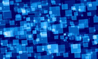 Polygon cube mosaic background in dark blue colors. abstract squares glass. soft digital motion. vector