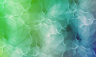 Abstract soft curve overlay green background. geometric shapes pattern. vector