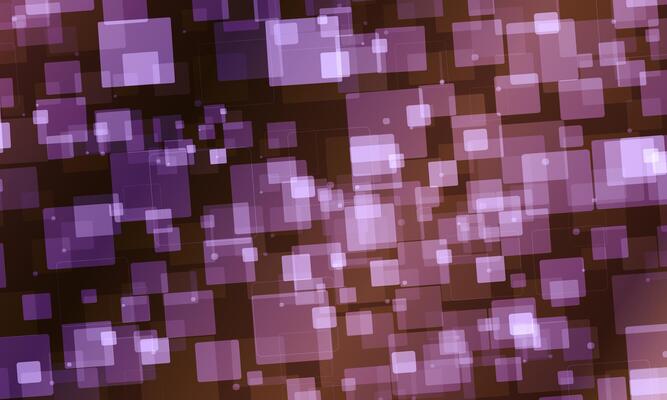 Polygon cube mosaic background in dark brown colors. abstract glass squares. dimension space.