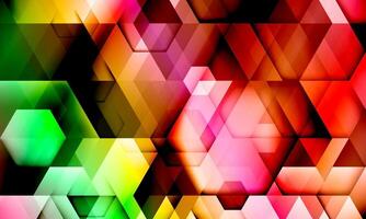 Colorful abstract geometrical background with hexagon, triangle shapes. soft color. vector