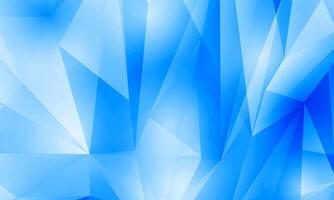Fractal crystal abstract blue background. Geometric bright shapes. soft glass. vector