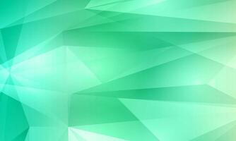Fractal crystal abstract green background. Geometric bright shapes. soft glass. vector