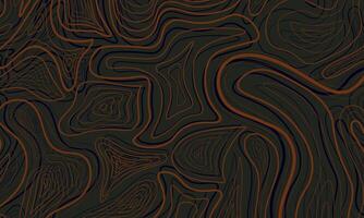Abstract horizontal background with colorful waves on dark background. soft color. vector