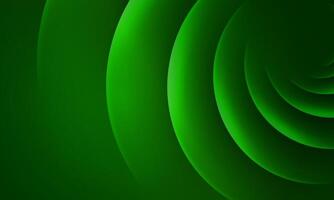 Dark green wavy lines stripes texture with soft light and shadow. abstract green background with circles. vector