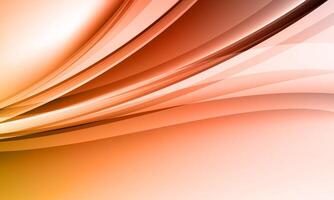 Smooth elegant orange satin texture abstract background. abstract curve wavy. vector