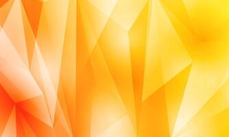 Fractal crystal abstract gold background. Geometric bright shapes. soft glass orange background. vector