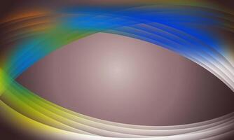 color light smooth lines wave curves with soft gradient abstract grey background. blank space. vector