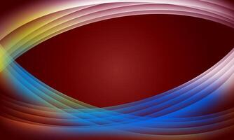 color light smooth lines wave curves with soft gradient abstract red background. abstract background with lines. blank space. vector