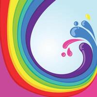 Bright colorful rainbow. Rainbow background. Colorful background vector