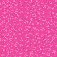 Background for a girl. Pattern. Pink print. Princess background vector