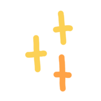 three yellow cross png