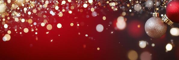 Red hearts and golden sparkles create a festive atmosphere for a romantic celebration photo