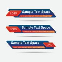 News Lower third banner template design of illustration vector