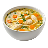 Chicken Noodle Soup with Carrots png