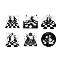 Dance Floor Design Modern, Stylish, and Creative Graphic for Parties and Events vector