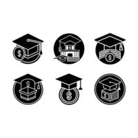 Education Cost Icon Graphic Design File for Education and Finance Themes vector