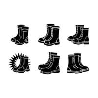 Brisk Boots Icon - High-Quality Graphic Design for Footwear Illustrations vector