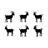 Goat Silhouette Graphic Design for Commercial Use vector