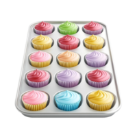 Cupcake in Tin on Transparent Background png