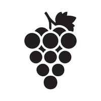 Grape Icon Food Fruits, bunches of grapes icons editable color, vector