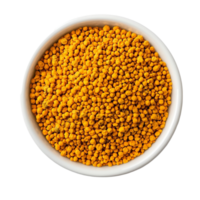 Yellow Mustard Seeds in Bowl png