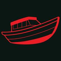 Stunning Beautiful Boat Artwork vector